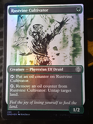 Rustvine Cultivatior Showcase FOIL , Phyrexia AWBO, NM , MTG ,FREESHIPPING