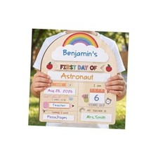 My First Day of School Sign 12"x10", First and Last Day of School Colorful