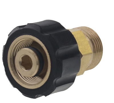 #ad Erie Tools® Pressure Washer Twist Connect M22M X M22F Brass Fitting $10.99