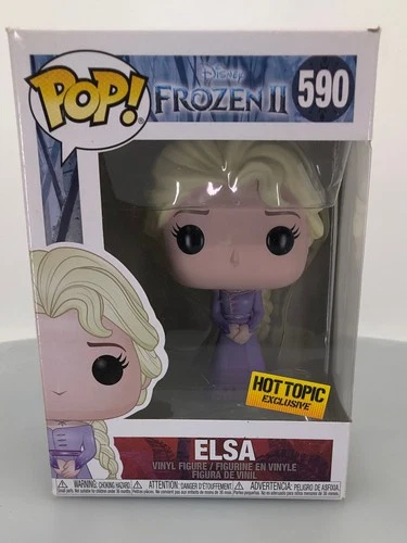 Funko POP! Disney Frozen II Elsa #590 Hot Topic Exclusive Vinyl Figure DAMAGED