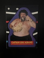 1985 Topps WWF Sticker 2 Captain Lou Albano Wrestling Card