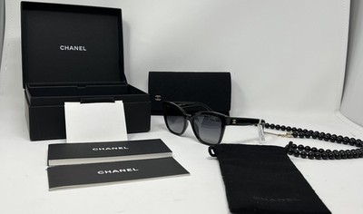 Chanel Sunglasses 5487A Black CC Logo Chain w/case NWT | eBay display picture 1