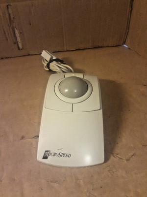 RARE VINTAGE MICROSOFT MicroSpeed - PC-TRAC - Trackball Mouse, 200-0233