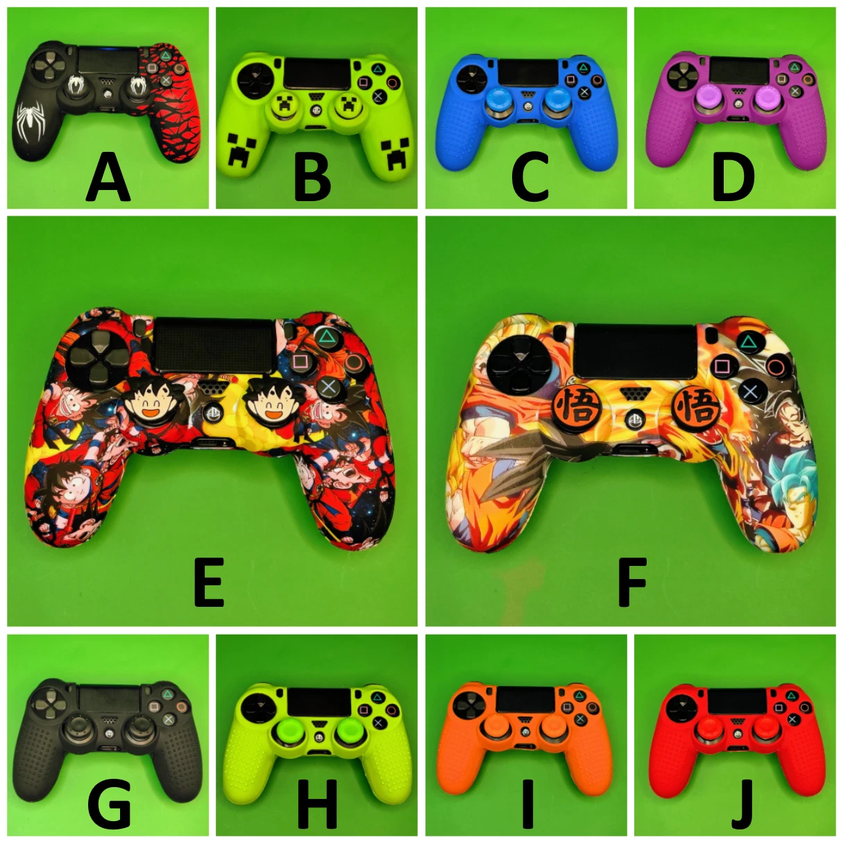PS4 Controller Silicone Protective Skins Anime Hero