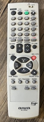 AIWA RC-ZVC02 TV VCR COMBO REMOTE ADW-935M VXS-135 VXS-135U VXS-205 VXS-205U OEM