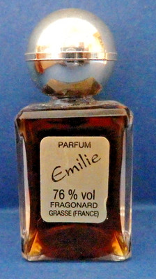 Parfum 76% ''Emilie'' Fa. FRAGONARD Grasse Frankreich H:5,5cm B:2,5cm ca. 1 cl