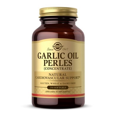 Solgar Garlic Oil Perles, 250 Softgels - Natural Cardiovascular Support - Gar...