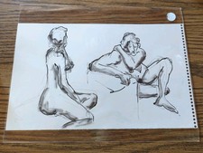 Original Artwork Drawing Sketch By Opie O'Brien Deco Eclectic One Of A Kind