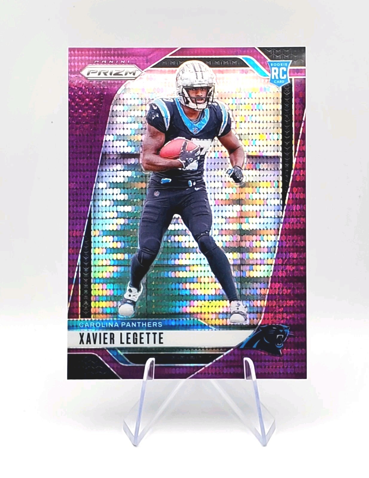 2024 Panini Prizm -Xavier Legette (R) #398 - Purple Pulsar Prizm