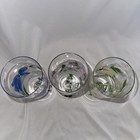 Set Of 3 Royal Danube Crystal Floral Ice Tea/Water Glasses  Signed 8 in — photo 5