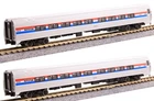 KATO 1066293 N SCALE 2 CAR SET Amtrak Amfleet II Coach 25000,25068 106-6293
