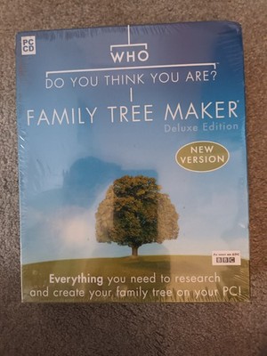 Neu/Versiegelt Wer denkst du, dass du bist? Family Tree Maker PC CD Deluxe Edition