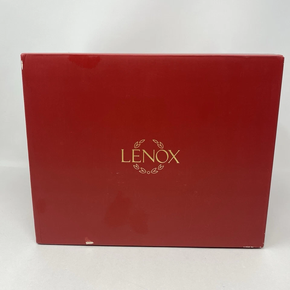 Lenox Holiday Martini Vasos Hojas de Acebo JUEGO DE 4 Navidad NUEVO Caja Foto 3 de 4