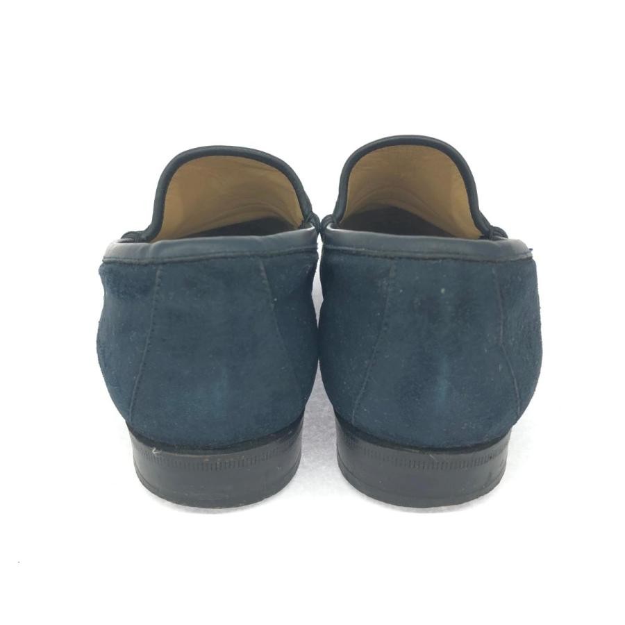 GUCCI Women's Loafers Horsebit Suede Navy Size:35.5/JP:22.5 135297K Authentic thumbnail 4