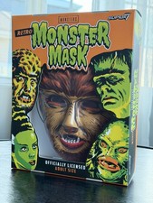 Super7 The Wolf Man Brown Universal Monsters Retro Mask Adult Size Monster NEW