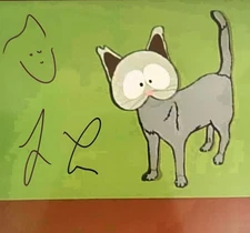 Jay Leno Signed South Park Mr Kitty 8x10 Photo Cartman Tonight Show Host