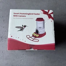 Smart Hummingbird Feeder with Camera Solar Powered, with Ant Moat & Bee Proof AI