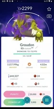 Pokémon ✨Shiny Groudon Shadow ✨  PTC - 100k stardust+20 Candies -Description