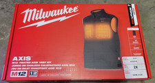 Milwaukee M12 Battery Heated Axis Vest Kit Black 2X - XXL 305B-212X