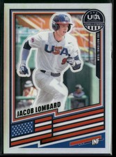 2026 Panini USA Baseball #99 Jacob Lombard Base Prizms Silver