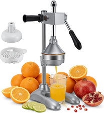 Professional Hand Juicer two Press Heads, Max Juice Extraction