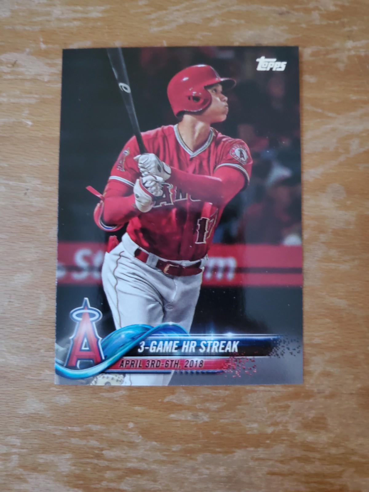 2018 Topps Update 3-Game HR Streak rookie card Shohei Ohtani RC Checklist US189