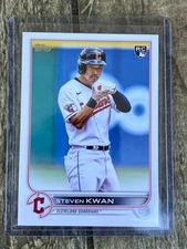 2022 Topps Update Steven Kwan #US261 RC Image Variation SP Cleveland Guardians