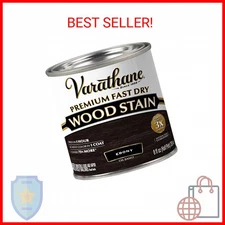 Varathane Premium Fast Dry Wood Stain, Half Pint, Ebony