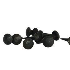 Set of 50 Nails Handmade Wrought Iron Hammered Round .5 Inch Wholesale Resale