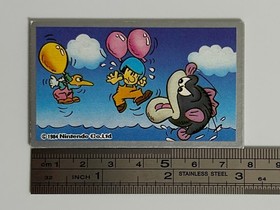 Nintendo Famicom Balloon Fight Menko Card Jigsaw Puzzle Card Case japan