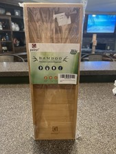 Guiogc Bamboo Cutlery Tray Drawer Organizer Kitchen Cutlery Flatware NEW