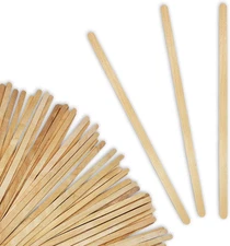 50 7" Inch Wood (Birch) Paint, Stain, Resin, Epoxy Mixing/Stir Sticks (Pack of 5