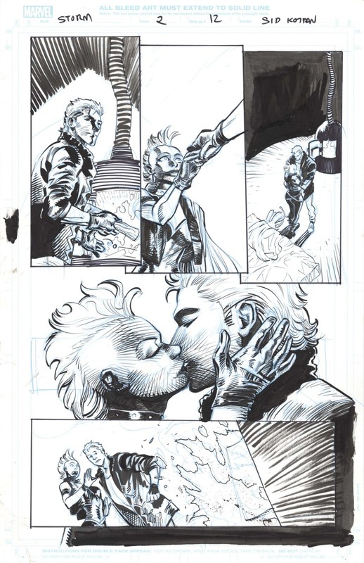Kotian STORM 2 pg 12 SEXY MOHAWK STORM MAKING OUT WITH MYSTIQUE  - YIKES!!!