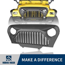 Hooke Road Abs Gladiator Vader Front Grill Grille For Jeep Wrangler Tj 1997-2006