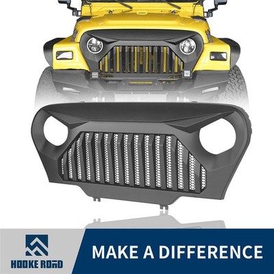 Hooke Road ABS Gladiator Vader Front Grill Grille for Jeep Wrangler TJ 1997-2006