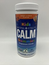 Natural Vitality Kids Calm Gummies Magnesium Citrate Sweet Citrus 120ct