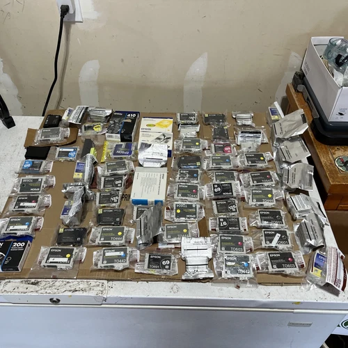 Lot of 68 Look Different # GENUINE Epson Ink Cartridges (BK/C/M/R/GY) Read