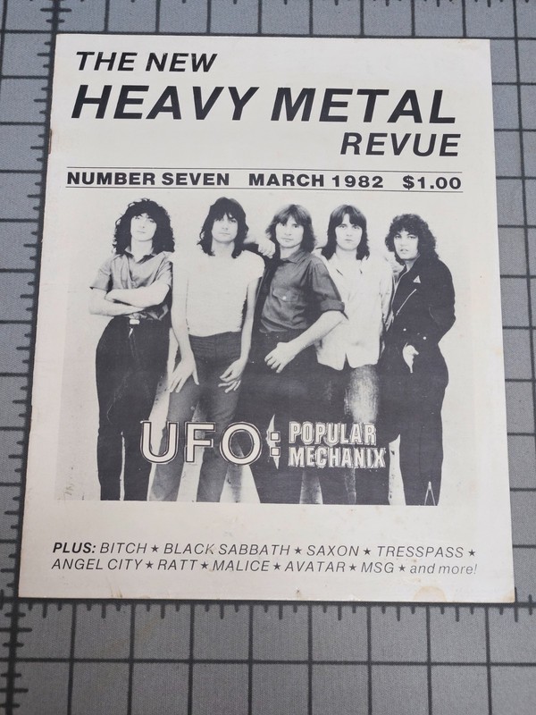 Vintage March 1982 The New Heavy Metal Revue Magazine No 7 Black Sabbath More