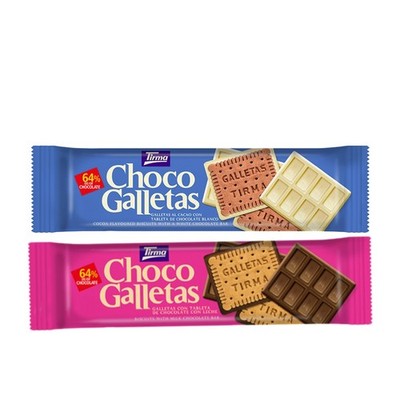 Choco Cookies Tirma Canarias Pack 2 Packs Chocolate And White Delicious
