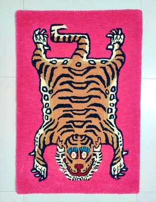 Tibetan Tiger Rug Hand Tufted Tiger Rug Modern Rug Wool Area Rug For Home Decor