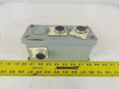 Hoffman E3BPGXM 7'' x 2-1/2'' x 3-1/2'' Push Button Electrical Enclosure