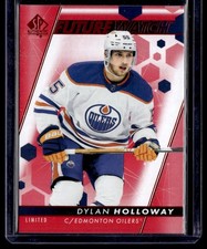 DYLAN HOLLOWAY 2022-23 SP AUTHENTIC LIMITED RED FUTURE WATCH RC EDMONTON OILERS