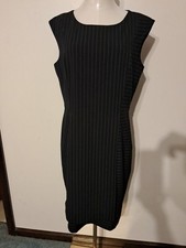 Calvin Klein Black Sheath Dress Size 12 Sleeveless Black Dress