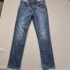 Banana Republic Traveler Jeans Mens 34x34 Slim Fit Blue Denim Stretch Comfort