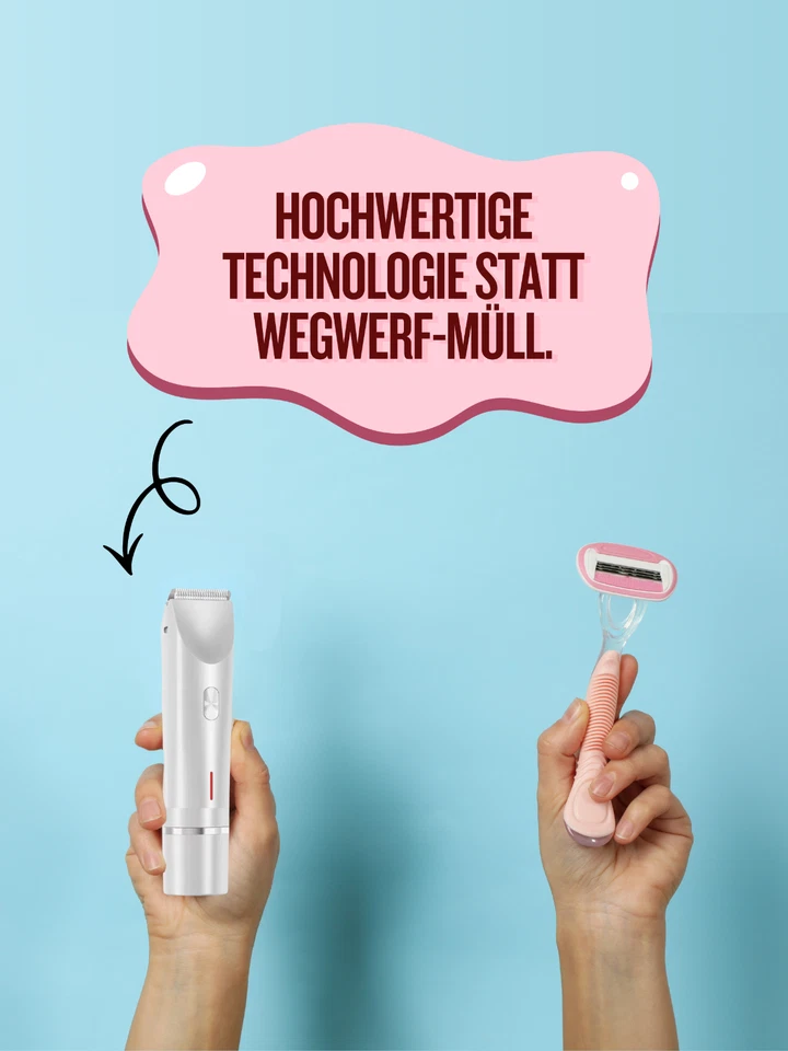 Elektrischer Rasierer Nass & Trocken für Frauen | Wiederaufladbar - Bild 2 von 4