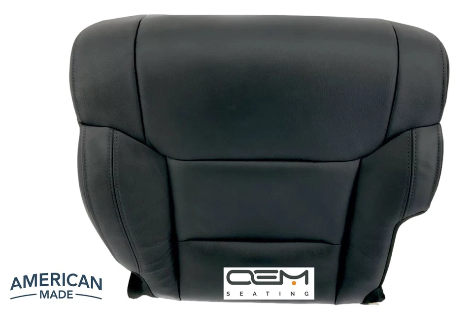 Cubierta de asiento eléctrica del lado del conductor para Toyota Tundra Crew Max 2016-2021 cuero negro Foto 2 de 4