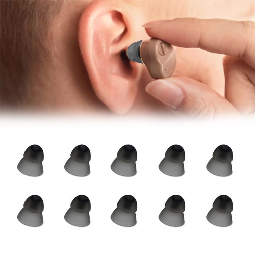 10Pcs Hearing Aid Domes Hearing Aid Eartips Earplug Silicone Hearing Aid Earbud - Picture 7 of 14