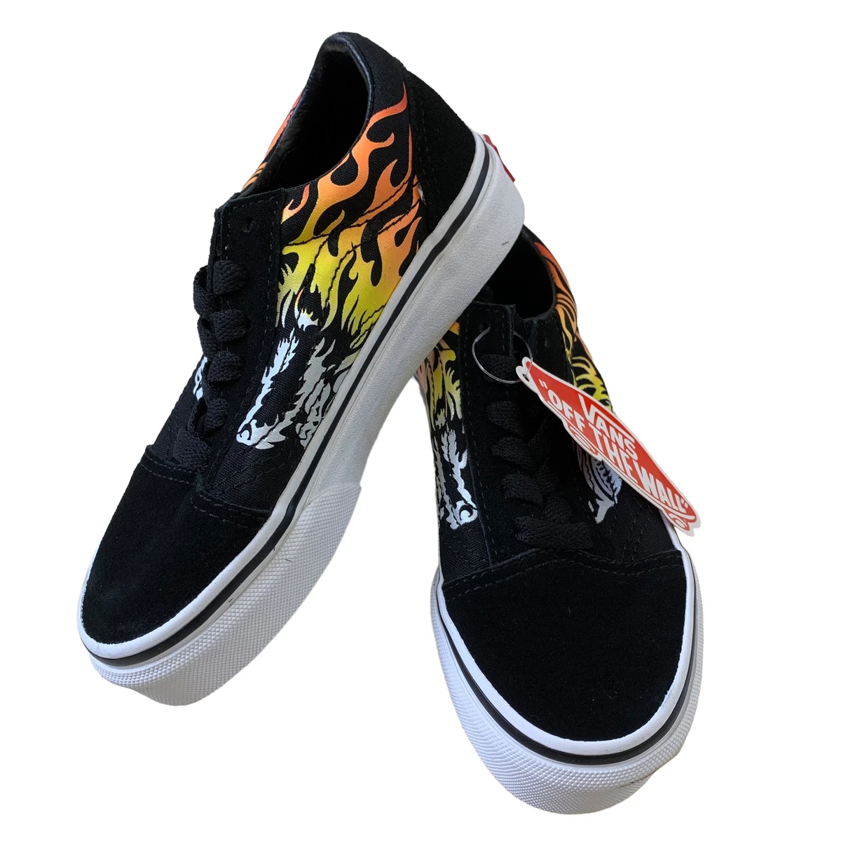 Kids vans shop flames