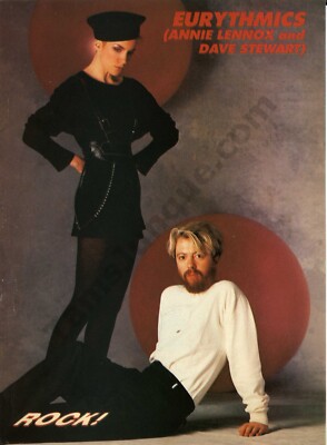 1984 Eurythmics Annie Lennox Dave Stewart Magazine PHOTO PAGE Unique Gift (2108)