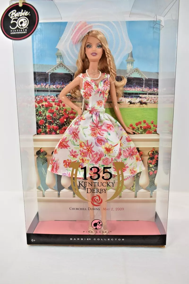 2009 50th Anniversary #034;Kentucky Derby#034; Pink Label Barbie Collector Doll eBay Kentucky derby Barbie